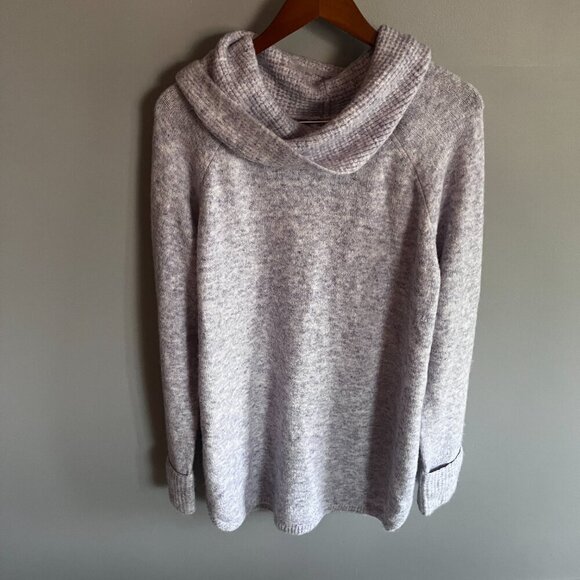 Reitmans Turtle Neck Knit Sweater Cuff Sleeves Light Purple Plus Size 2X - Picture 2 of 11